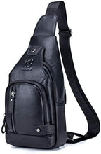 Hebetag Leather Sling Bag Casual Daypack - Image 2