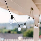 LED Outdoor String Lights 25Ft G40 Frosted White Globe Patio Lights Waterproof - Image 5