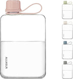 Portable Flat Water Bottle, BPA Free Reusable Tritan Plastic Travel Water - Image 3