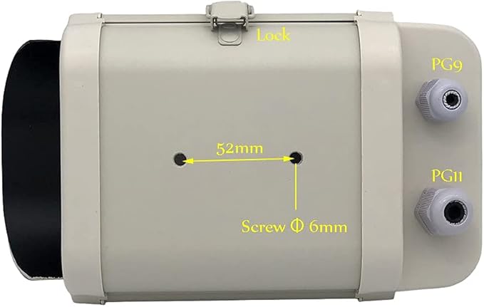 OwlCat 6inch Security CCTV Camera Housing Case Clear Glass Without Lens Cutout - Image 8
