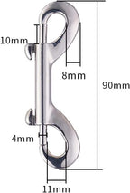Swivel Snap Hooks, Lucky Goddness 10pcs Metal Heavy Duty Square Eye Clasp - Image 2