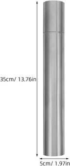 VILLCASE Stainless Steel Document Tube Birth Certificate Holder Waterproof - Image 3