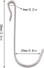 20 PCS Stainless Steel J-Shaped Hanger Hooks - Image 2