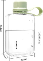 Portable Flat Water Bottle, BPA Free Reusable Tritan Plastic Travel Water - Image 6