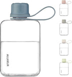 Portable Flat Water Bottle, BPA Free Reusable Tritan Plastic Travel Water - Image 3