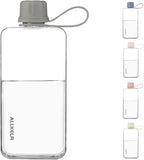 Portable Flat Water Bottle, BPA Free Reusable Tritan Plastic Travel Water - Image 3