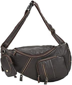 Leather Sling Bag Crossbody Backpack - Image 4