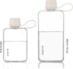 Portable Flat Water Bottle, BPA Free Reusable Tritan Plastic Travel Water - Image 4