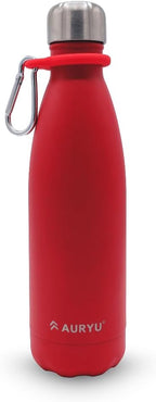 Triple-Walled Insulated Stainless Steel Water Bottle, 17oz Capacity, Keeps by AURYU