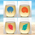 Set of 4 Shatterproof Designer 16 oz Plastic Wine Glasses MADE in the USA - Image 2