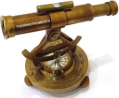Antique Brass Alidade Compass 6" Nautical Decorative Alidade Compass Rustic - Image 4