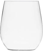 Munfix Disposable Plastic Wine Glasses, Stemless 12 oz Clear Shatterproof Cups - Image 4