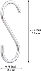 Evanda S Hooks for Hanging Pack of 30, Heavy Duty Stainless Steel Metal Mutil - Image 2
