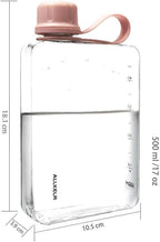 Portable Flat Water Bottle, BPA Free Reusable Tritan Plastic Travel Water - Image 6