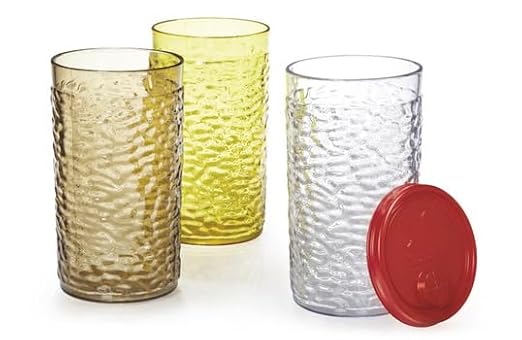 G.E.T. 3312-CB Heavy-Duty Shatterproof Plastic Pebbled Tumbler, 12 Ounce - Image 5