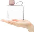 Portable Flat Water Bottle, BPA Free Reusable Tritan Plastic Travel Water - Image 2