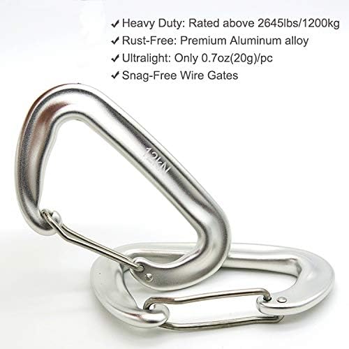 12kN 3.2"x2" Heavy-Duty Carabiner Clips - Image 2
