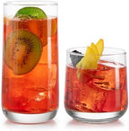 Libbey Ascent Tumbler and Rocks Drinking Glasses Set of 16, Glass Drinking - Image 7