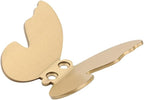 Z metnal Wall Hooks Decorative, Small Modern Gold Brass Hook, Butterfly Bath - Image 2