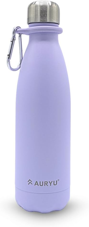 17oz Triple-Walled Insulated Stainless Steel Water Bottle, Keeps Drinks Cold by AURYU
