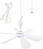 USB Powered Ceiling Fan Portable Canopy Fan by SCOOYEEES