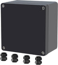 Project Box ABS Black Electrical Boxes IP65 Outdoor Waterproof Box Electronic by Raculety