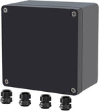 Project Box ABS Black Electrical Boxes IP65 Outdoor Waterproof Box Electronic by Raculety