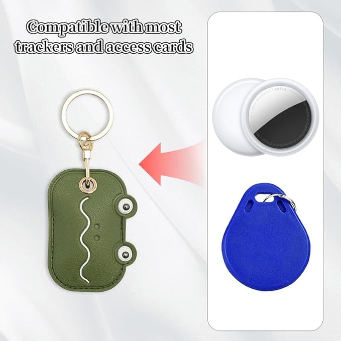 Leather Keychain Case Holder Compatible - Image 4