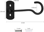 20Pack Plant Hooks Bulk 6in Metal Plant Hook Shepherds Hook Decorative Wall - Image 2