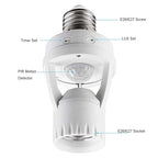 Motion Sensor Light Socket, PIR Motion E26 Screw Bulb Adapter, Adjustable Auto - Image 2