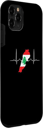 Lebanon Heart Lebanese Heartbeat Vintage Lebanon Map Case - Image 3