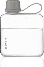 Portable Flat Water Bottle, BPA Free Reusable Tritan Plastic Travel Water by ALLKELR