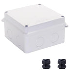 Junction Box, Reserved Holes Electrical Boxes Waterproof IP65 ABS Plastic by LuSumtly