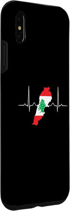 Lebanon Heart Lebanese Heartbeat Vintage Lebanon Map Case - Image 3