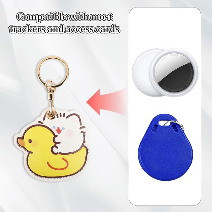 Leather Keychain Case Holder Compatible - Image 4