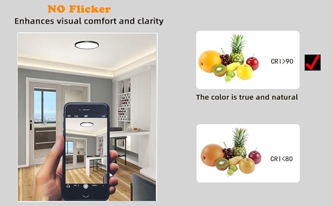 7 Inch Motion Sensor Ceiling Light Indoor, Motion Sensor Fixture Indoor - Image 6
