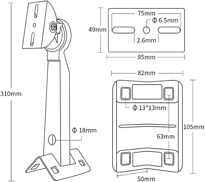 CCTV Security Corner or Pole Mount Bracket - Image 4