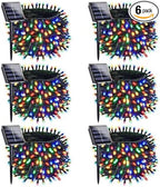 OZS 6 Pack 480LED Solar Christmas String Lights Outdoor, Waterproof 8 Modes by OZS