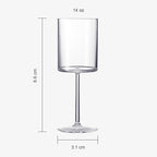 Unbreakable Stemmed Square Tritan Acrylic Wine Glasses European Style | Set of - Image 5