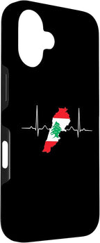 Lebanon Heart Lebanese Heartbeat Vintage Lebanon Map Case - Image 3