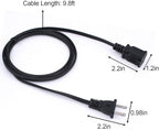10 FT 2 Prong Extension Cord, Male/Female Power Cable - Image 7