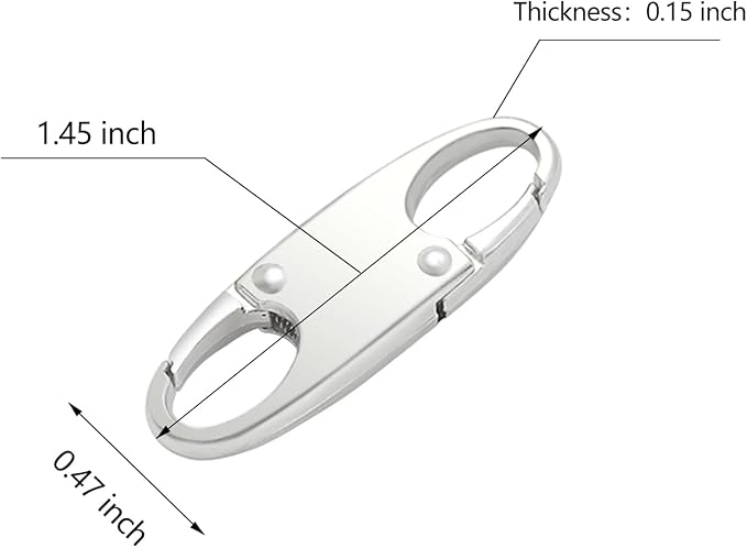 Small Carabiner Clip, Zipper Clip, Small Carabiner| Mini Carabiner, ZipperPull - Image 3