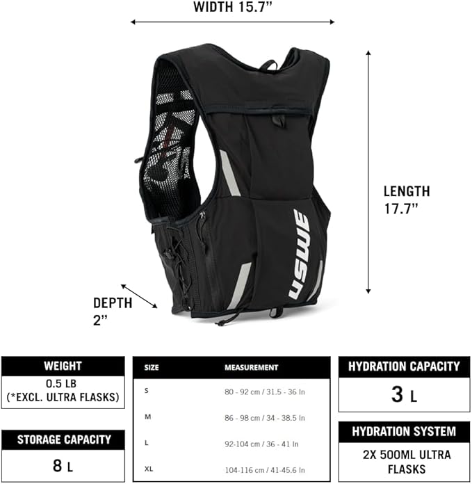 USWE Pace - Running Vest Hydration Pack - Image 4
