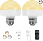 BLUEYE Rechargeable Light Bulbs, 40W Equivalent, Remote Control, E26 Detachable by BluEye