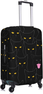 Black Cat Elastic Luggage Cover, Suitcase Protector - Image 3