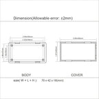 LeMotech Project Box 10 Pieces ABS Plastic Electrical Project Case Small - Image 7