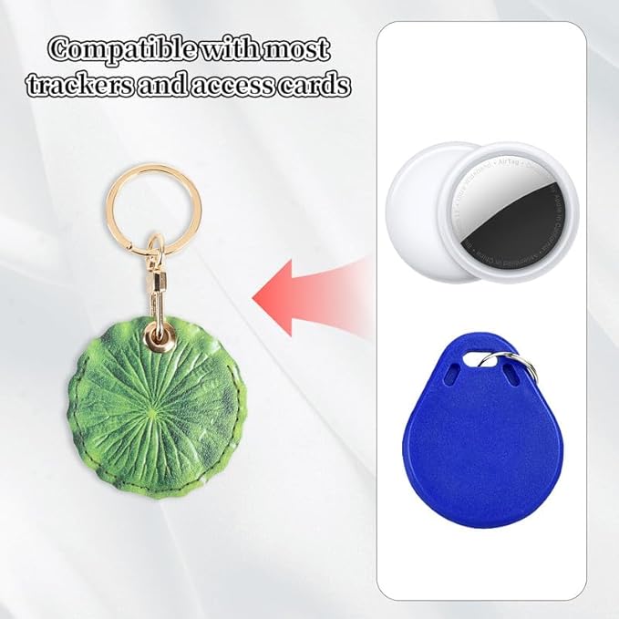 Leather Keychain Case Holder Compatible - Image 4
