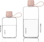 Portable Flat Water Bottle, BPA Free Reusable Tritan Plastic Travel Water - Image 4