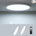 2 Pack ZSYUBO 12 Inch Motion Sensor Ceiling Light Wired, 24w Flush Mount Light by Unknown