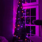 TW SHINE Purple and Orange Halloween Lights, 20FT 100 Count Incandescent Mini - Image 8
